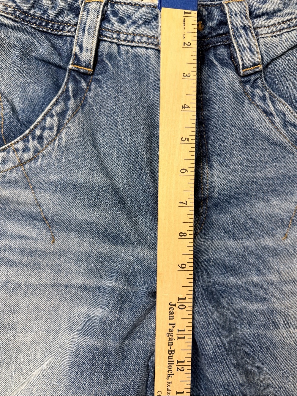 Pilcro Anthropologie Wide Leg Jeans Light Wash Blue Denim Size 27 - Picture 6 of 11